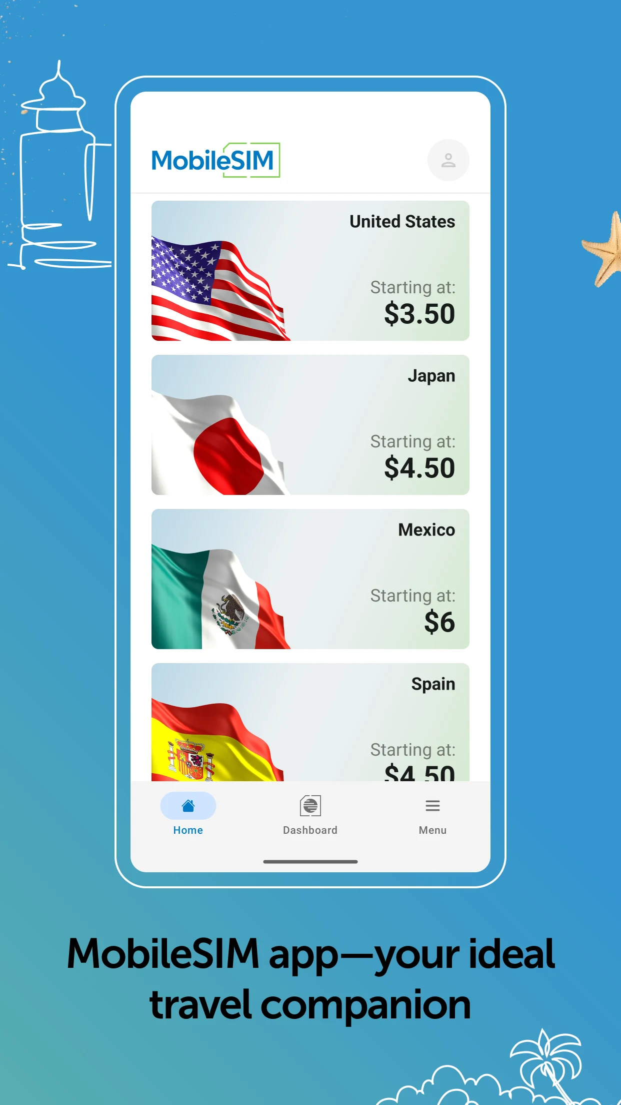 MobileSIM: Travel eSIM Data screenshot